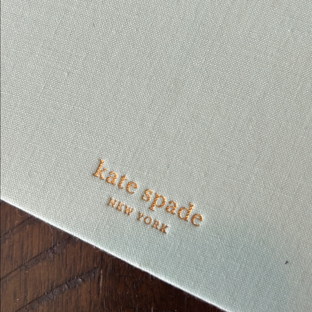 Kate Spade Light Blue Journal with Gold Logo - Picture 3 of 5